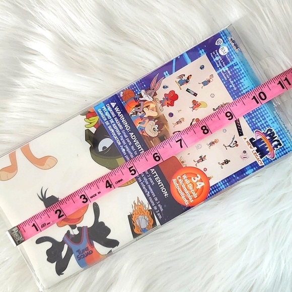 🆕️NWT Warner Bros. Looney Tunes Space Jam New Legacy Peel Sticker Wall Decals - Picture 12 of 12